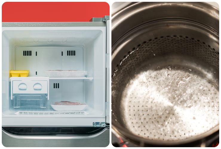 Un trucco per sbrinare il freezer