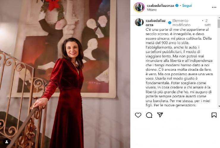 Lo splendido abito di Csaba