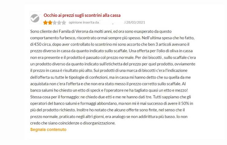 recensione famila