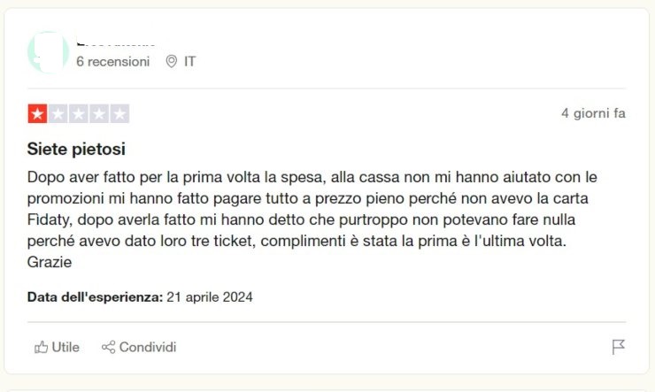 recensione esselunga