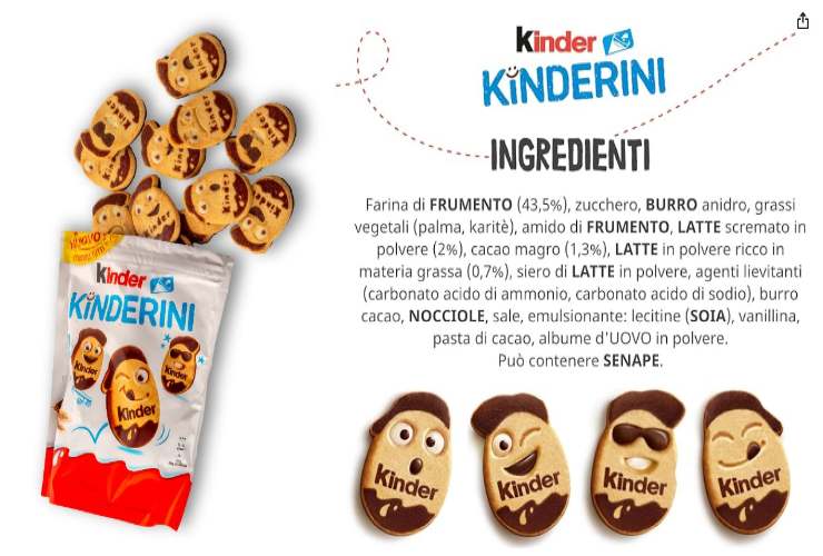 Cosa contengono i Kinderini?