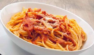Menù segreto dell'amatriciana