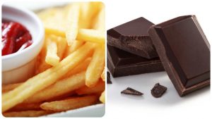 I rischio della dipendenza da fritti e cioccolato