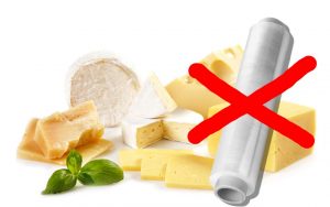 Mai usare la pellicola per i formaggi