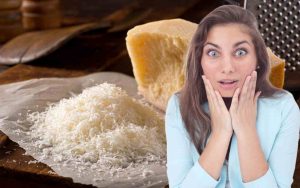 Retroscena del formaggio grattugiato